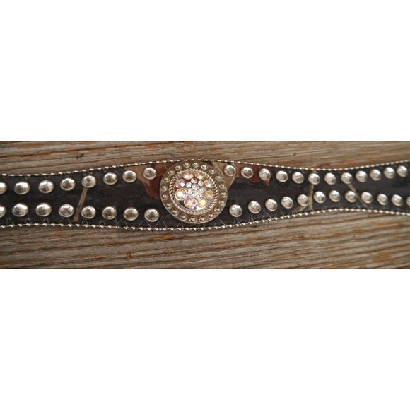 BLAZIN ROXX Camo Real Tree Rhinestone Belt Leather Womens Western Sz S 27.5\